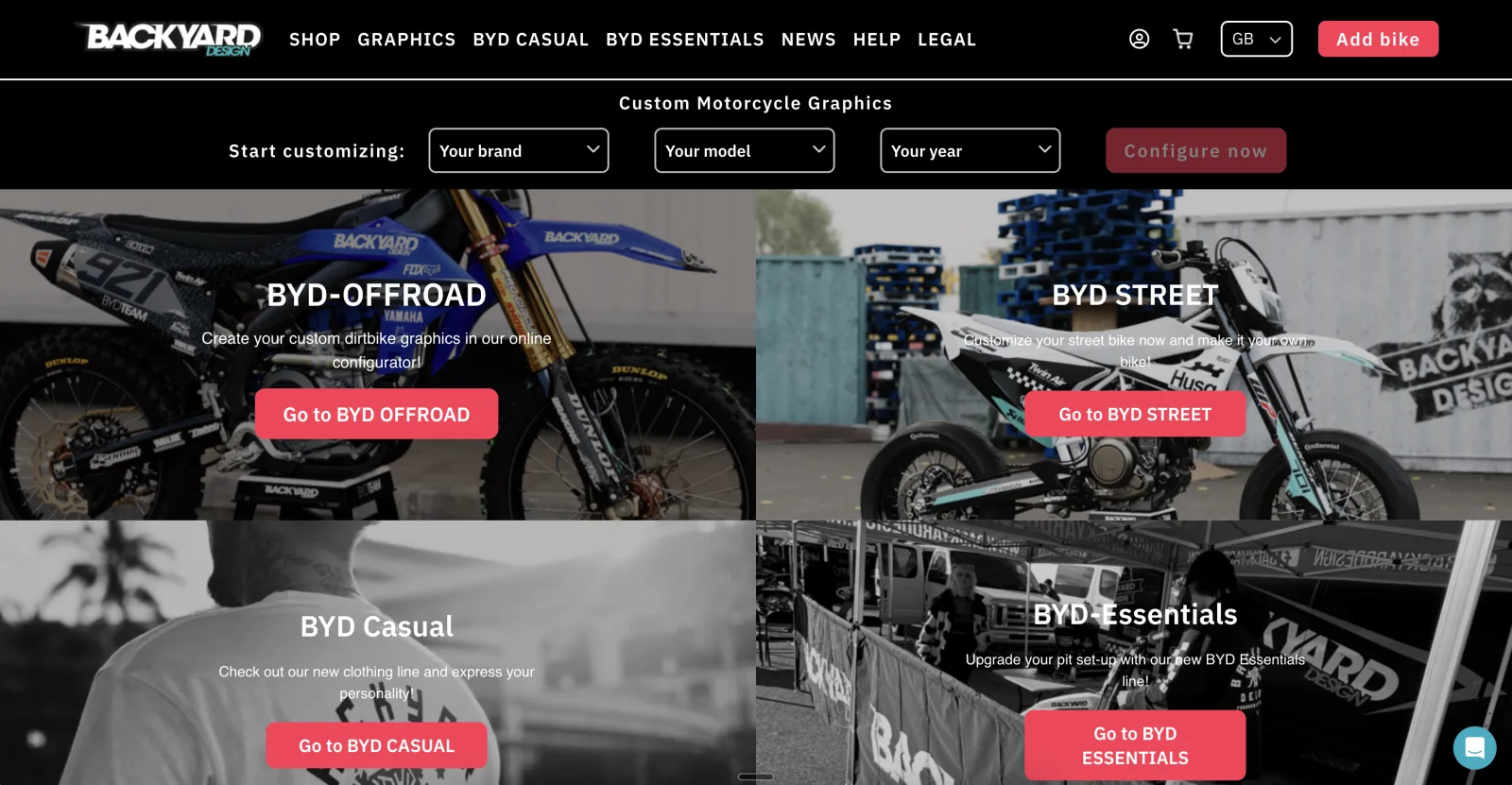 Motorcycle Customization Platform